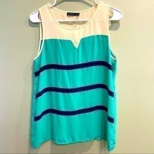 THML sleeveless tank top size small blouse work attire casual tank lightweight s
